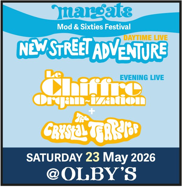 GBMC present New Street Adventure, The Crystal Teardrop & Le Chiffre Organ-Ization _Sat_Margate_2026